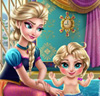 Elsa et le bain du bébé