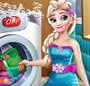 Faire la lessive avec Elsa