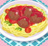 Cuisine de spaghettis boulettes