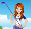 Jeune fille au golf