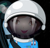 Une fille astronaute
