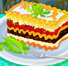 Décorer un plat de lasagnes