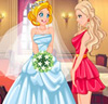 Mariée et demoiselle d'honneur