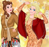 Princesses en hiver - Belle et Elsa