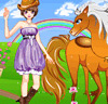 Cool Girl And Horses