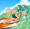 Surf sur les vagues