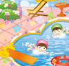 Décoration de piscine pour enfants