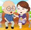 Un couple de grands-parents